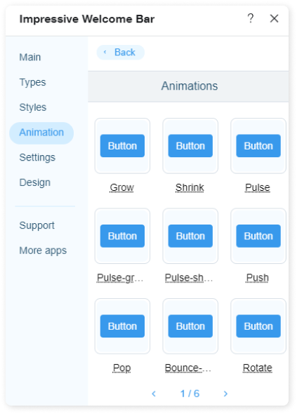 Button animation – Light-Tech